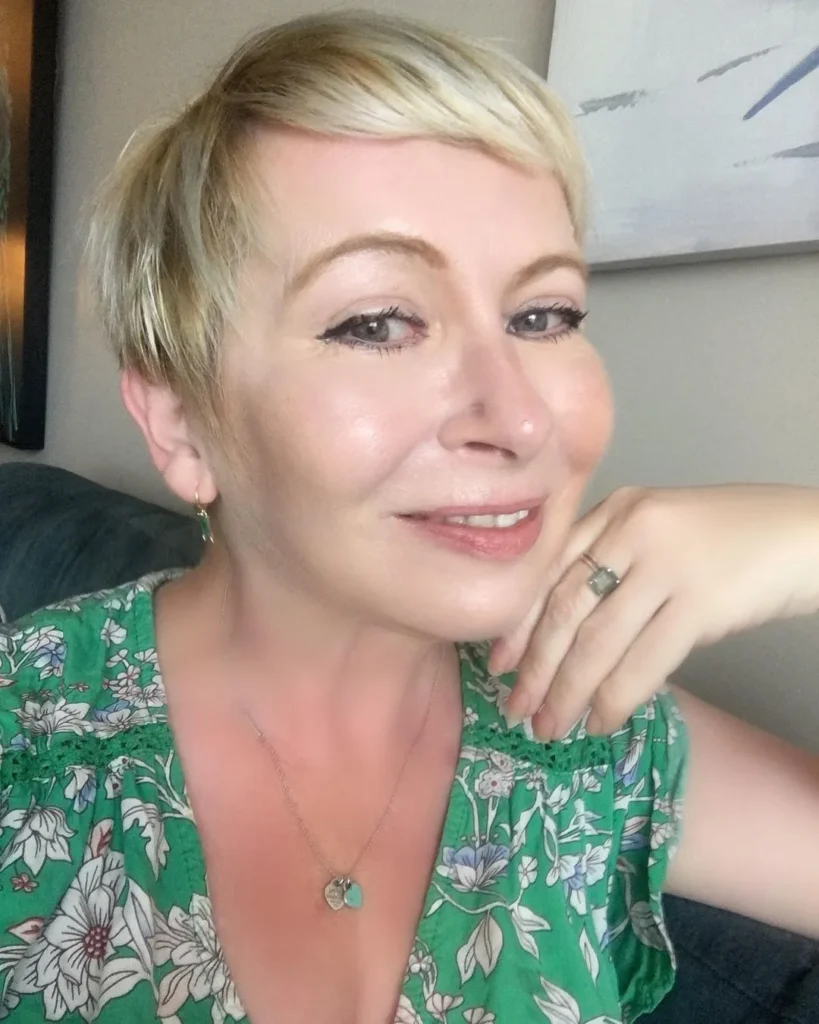 Blond Balayage Pixie-Cut