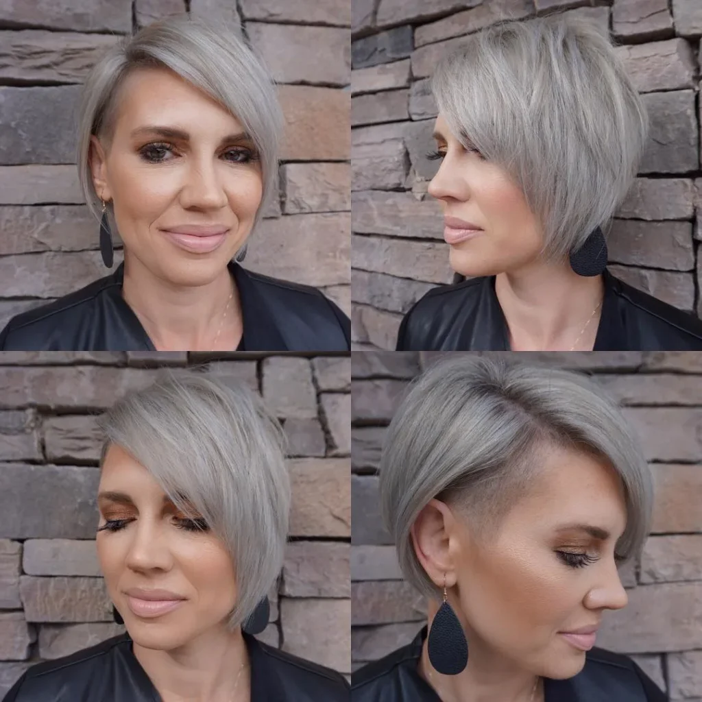 Gestufter Undercut-Bob