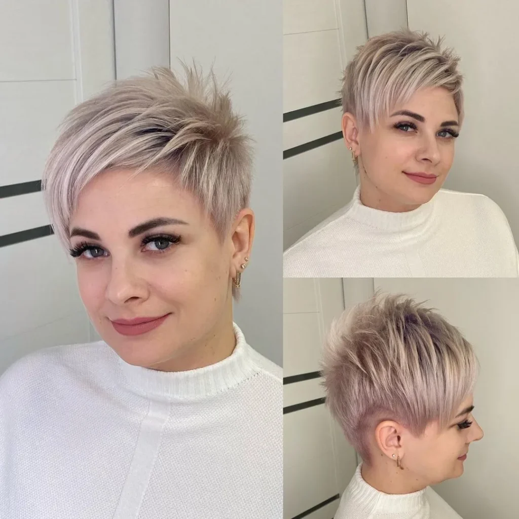 Stacheliger asymmetrischer Pixie-Schnitt