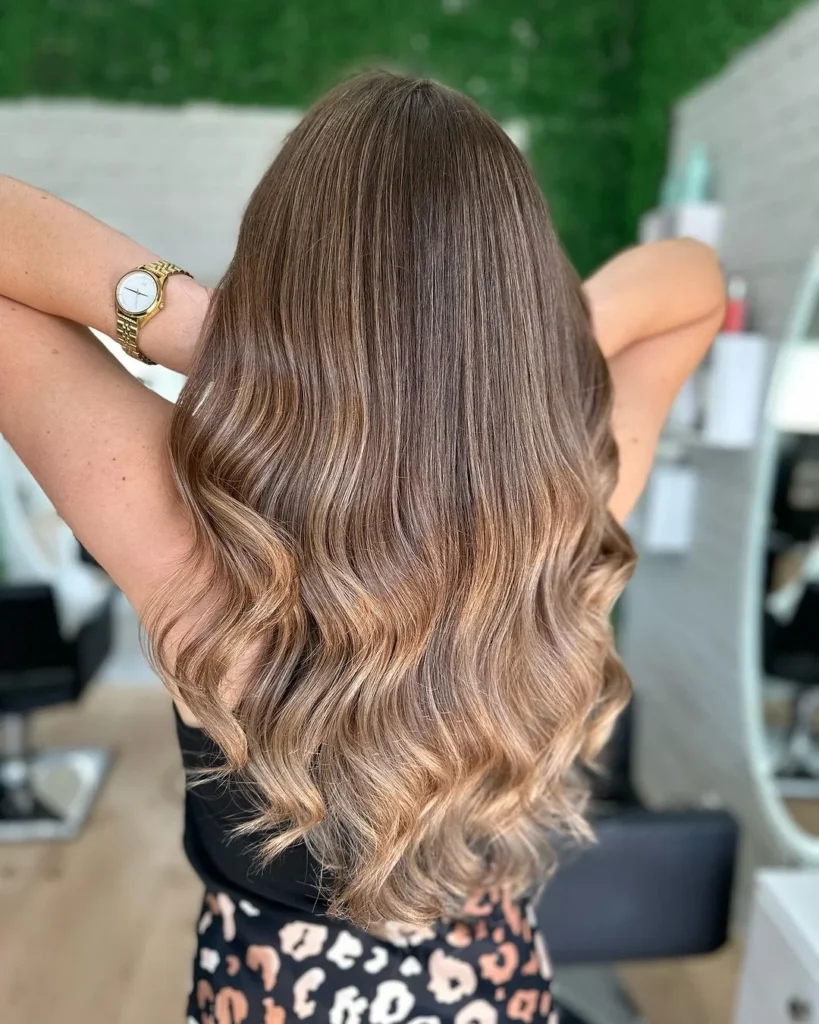  Sandbraune Balayage-Ombre