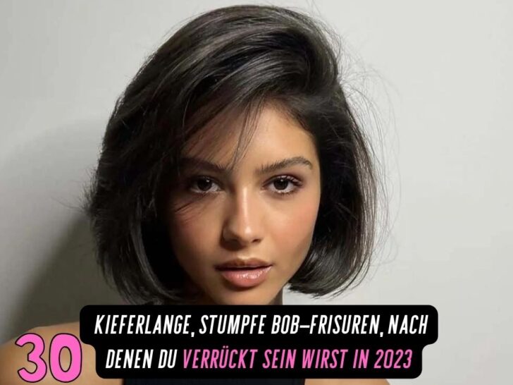 30 Kieferlange, Stumpfe Bob-Frisuren, Nach Denen Du Verrückt Sein Wirst In 2024