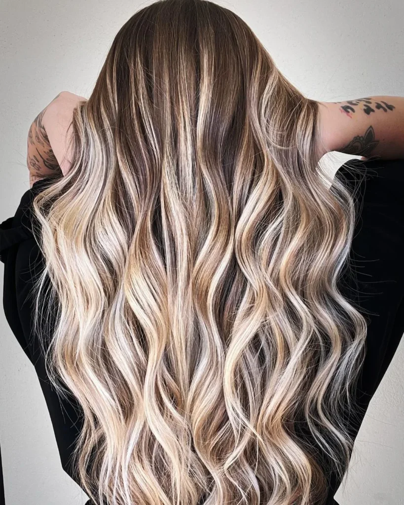 Balayage mit hohem Kontrast