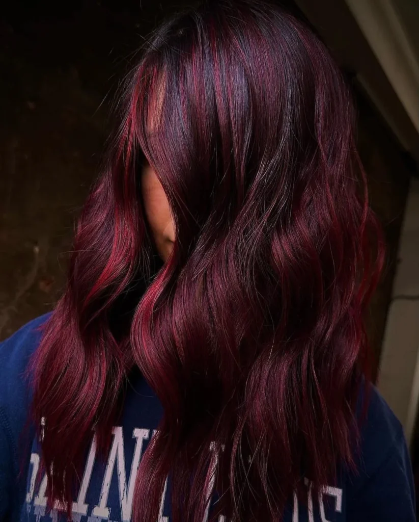 Rotes Balayage