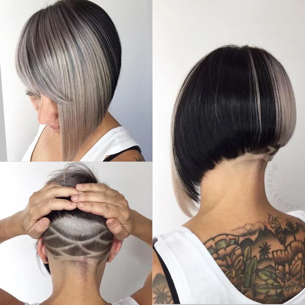 Asymmetrischer Bob mit Undercut