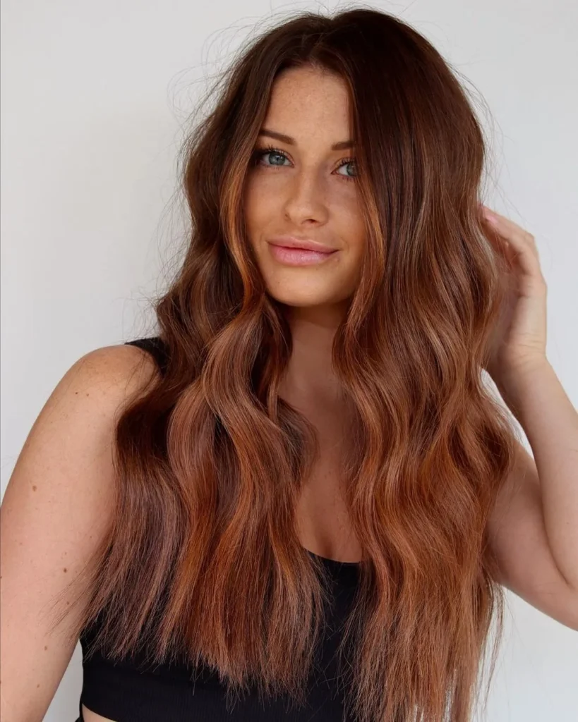  Braun und Kupfer Balayage