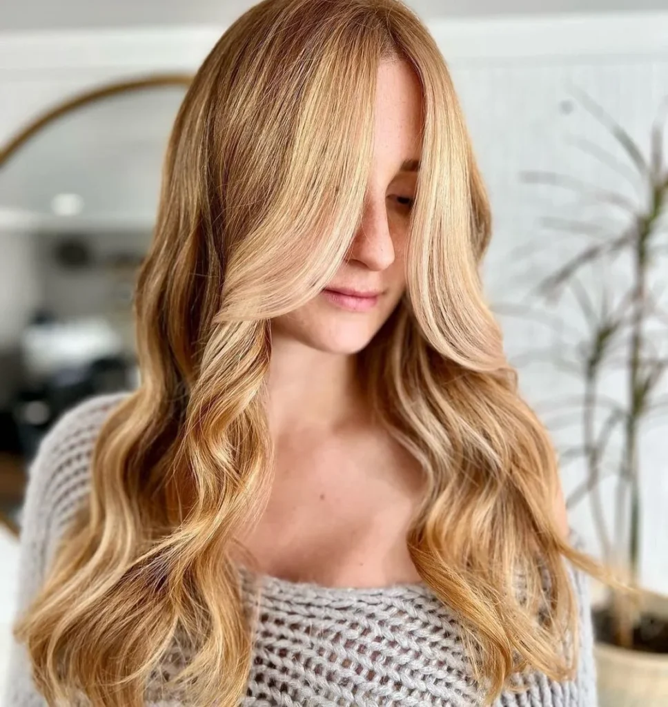 Erdbeerblondes Haar