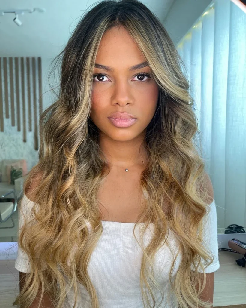 Honigblondes Balayage