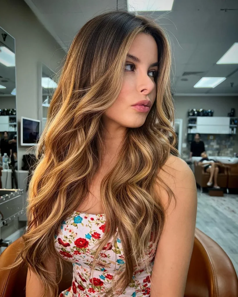 Honigblondes Balayage