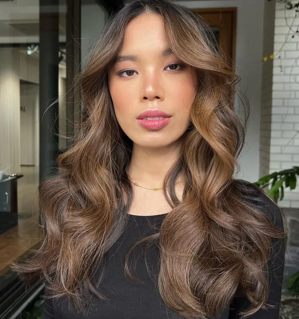 Cognac-braun Balayage