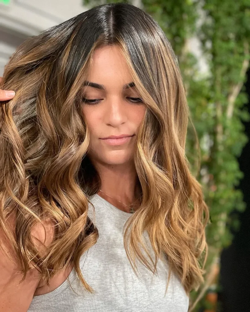 Honigblondes Balayage