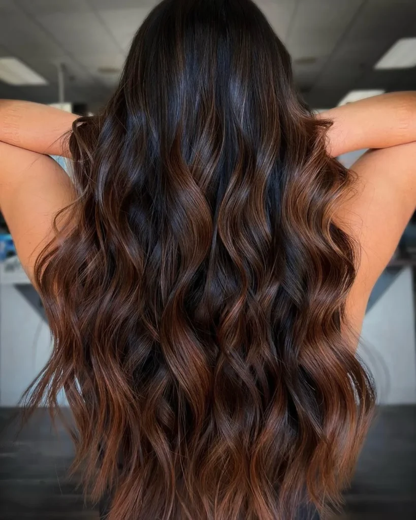 Mahagonibraun Balayage