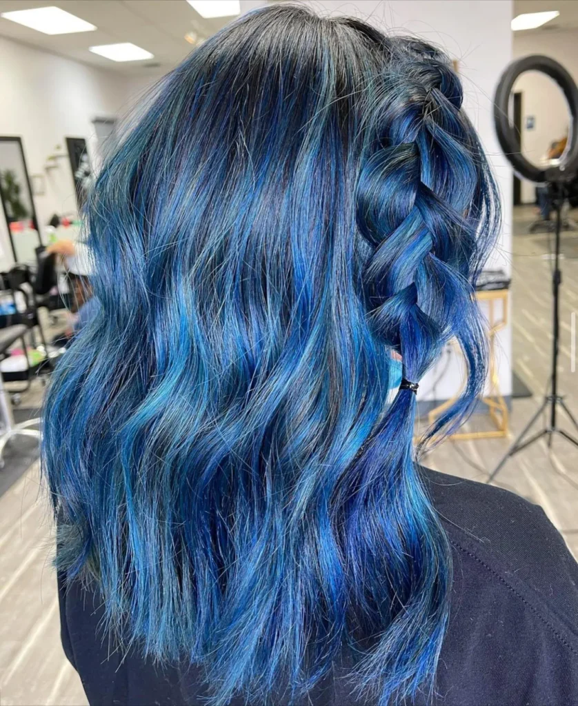 Blaue Highlights