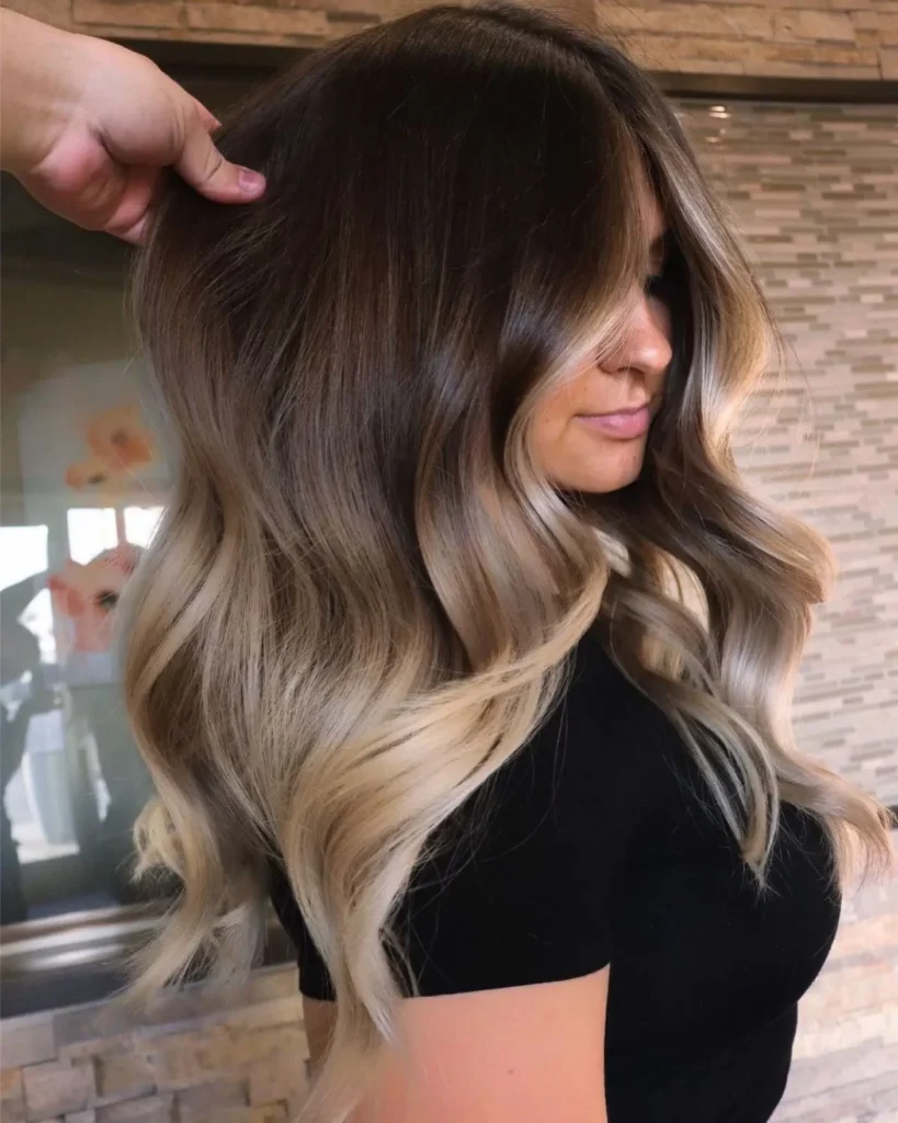 Braun-Blondes Ombre