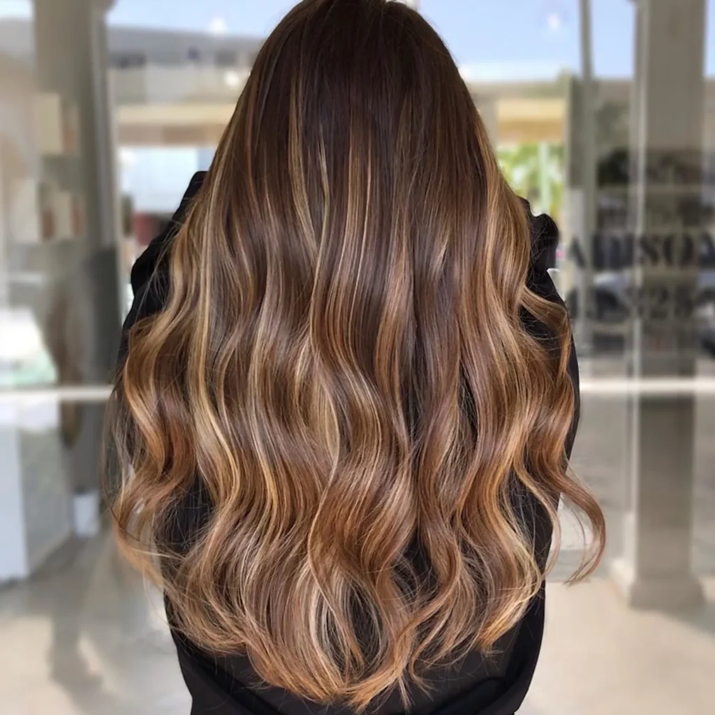 Helles brünettes Balayage-Haar