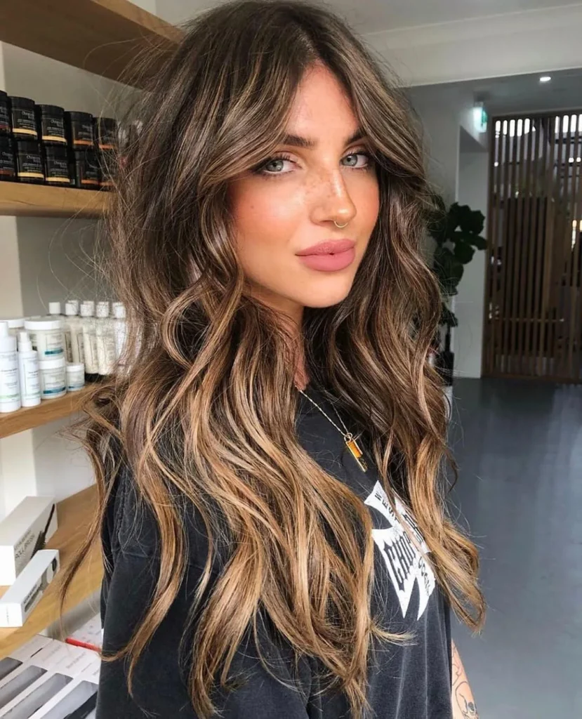 Karamell-Brünett Balayage