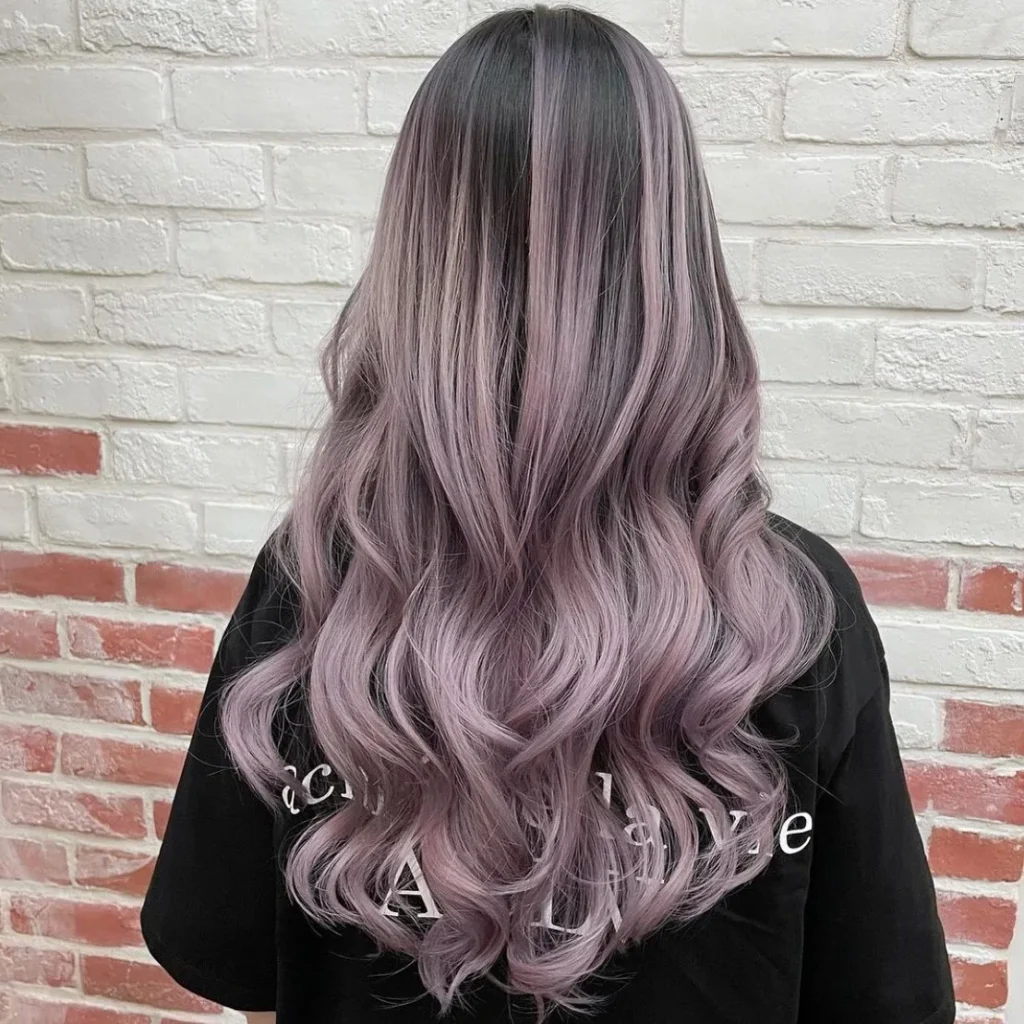 Lavendel-Ombre-Highlights