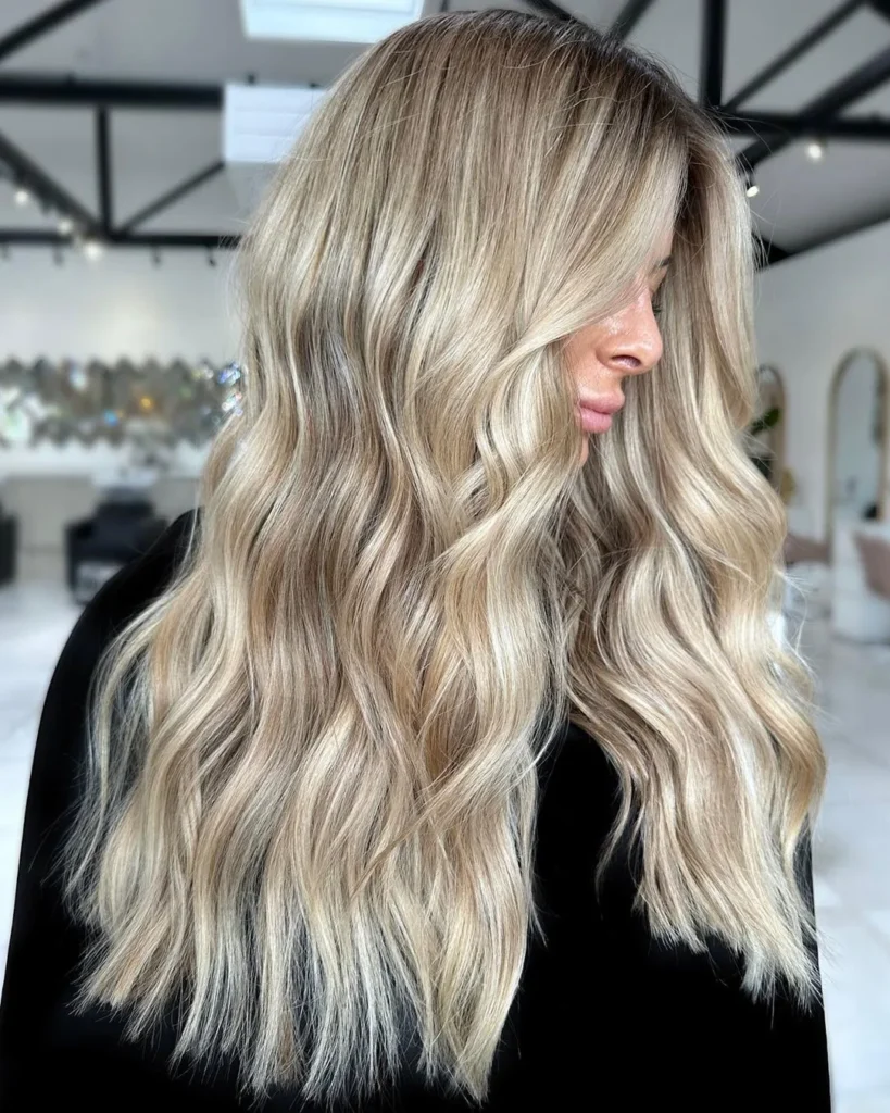 Nasses Blond-Balayage