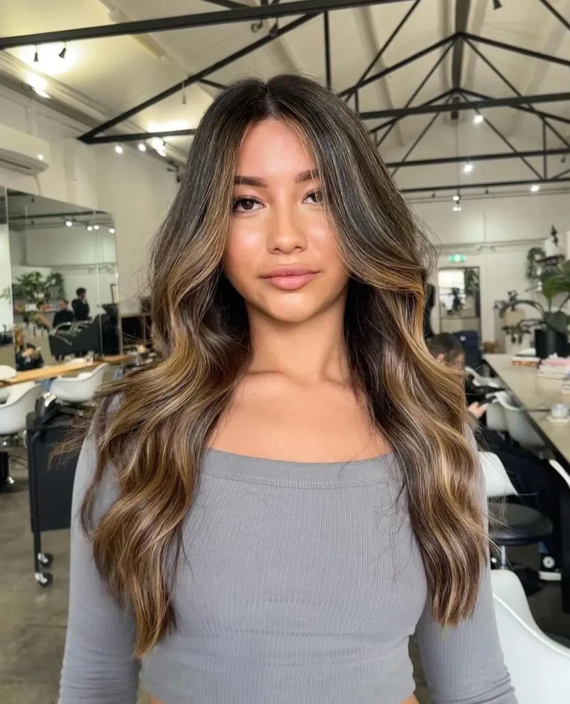 Natürliches Brünett-Balayage