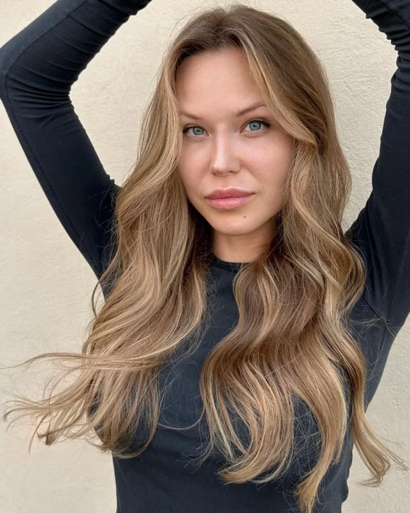 Natürliches Hellbraun-Balayage