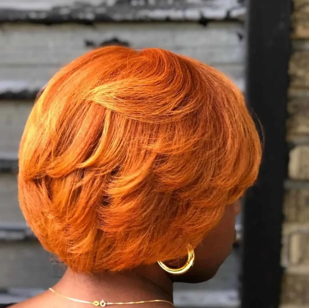 Orangefarbenes Haar