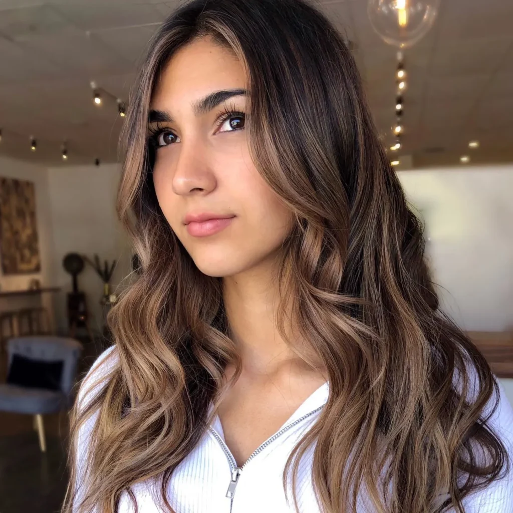 Pilz-Brünette Balayage