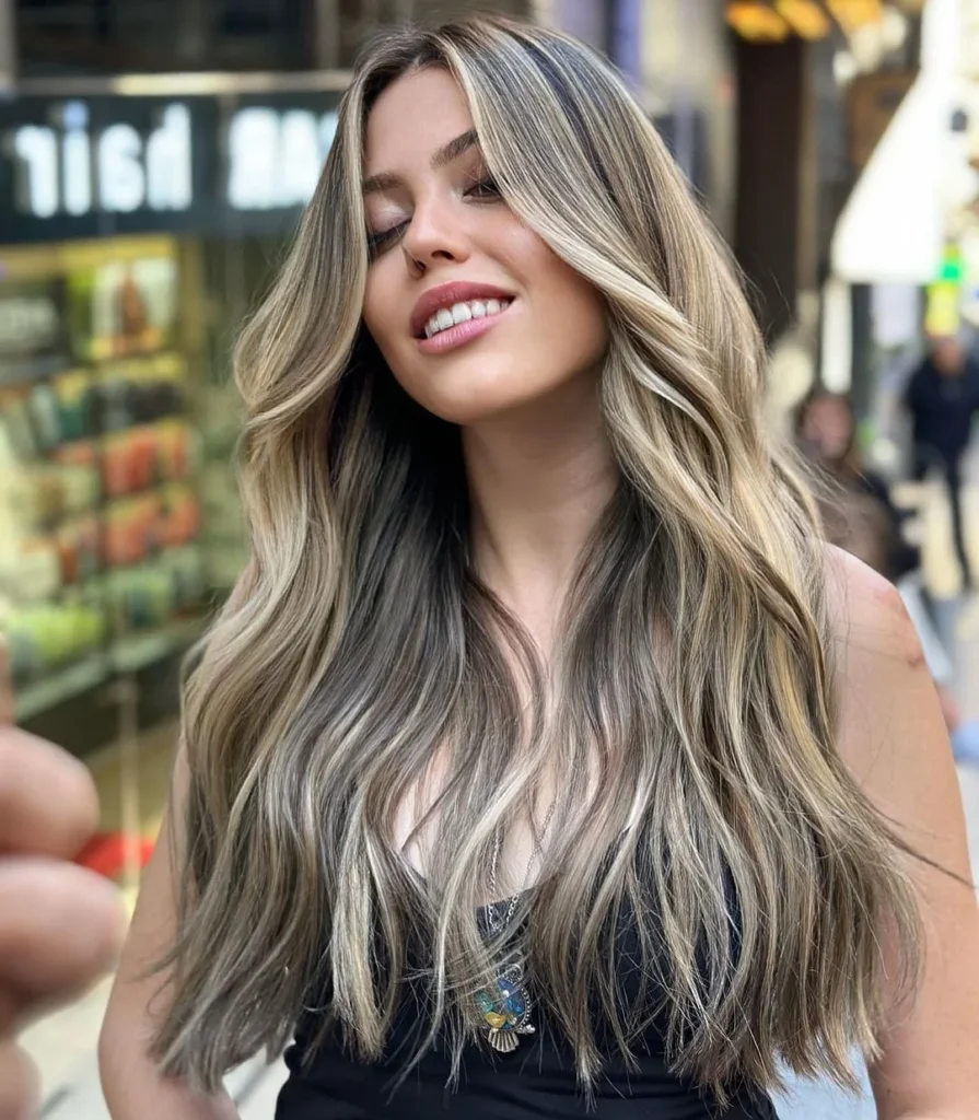 Blonde Highlights auf dunklem Haar für schwarze Frauen