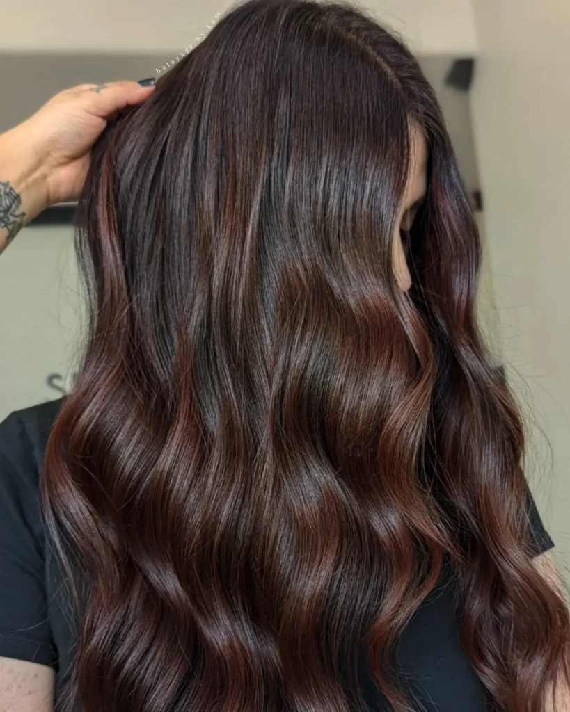 Kupfer-Brünett Balayage