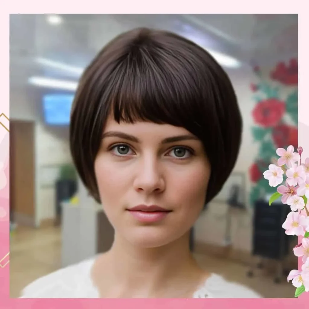 Pixie-Bob-Haarschnitt mit Pony