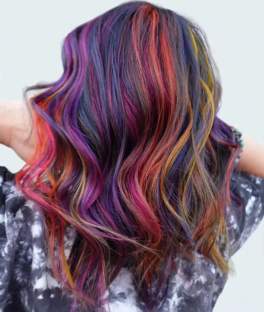 Regenbogen-Magenta Highlights