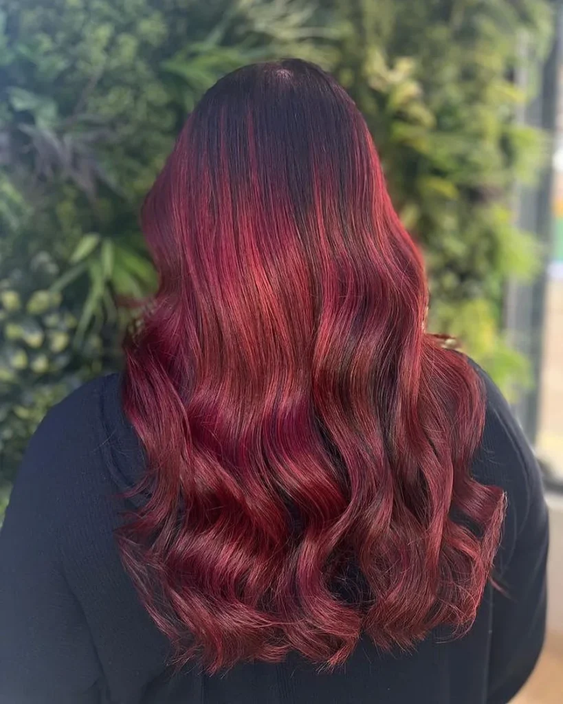 Rosenrot Balayage