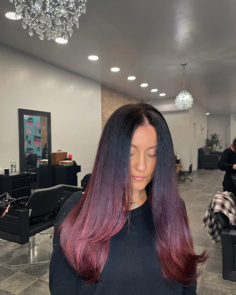 Rot Balayage: Tipps für glattes Haar