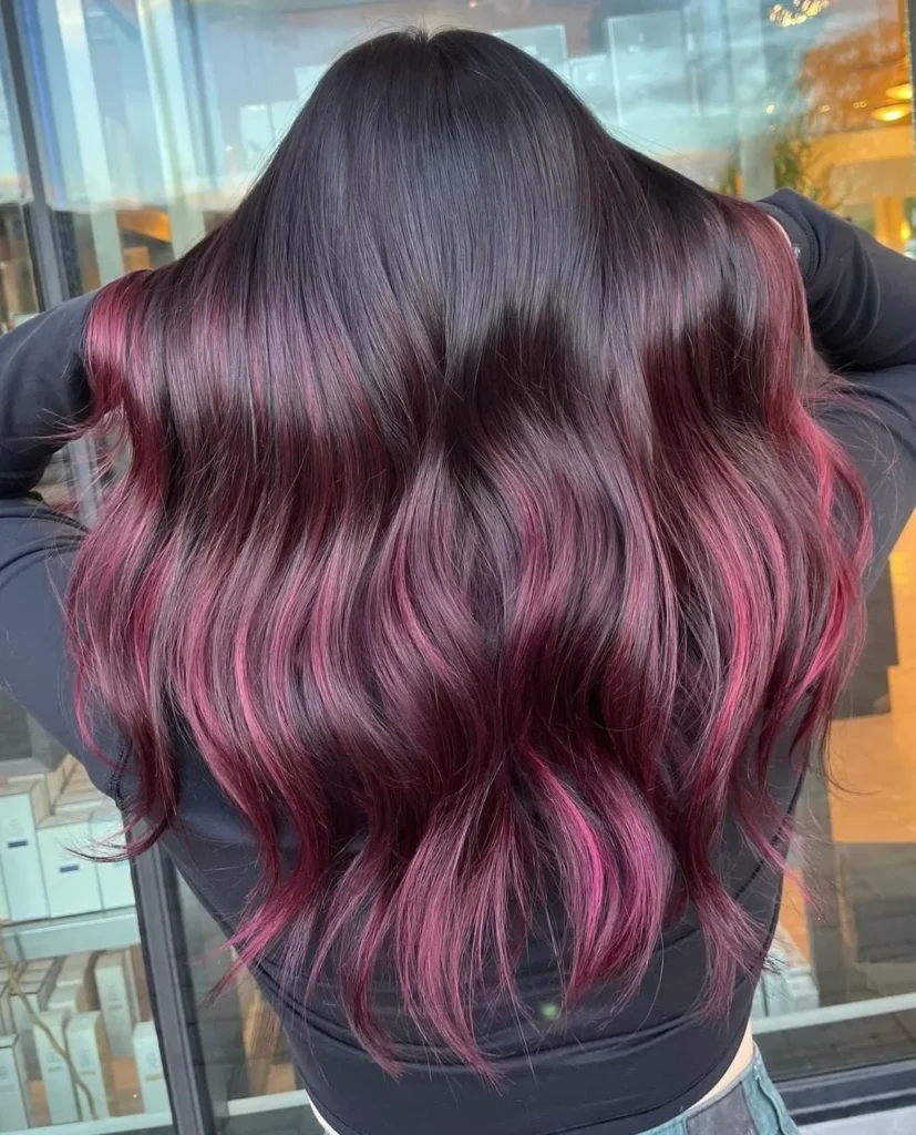 Rote Traube Balayage