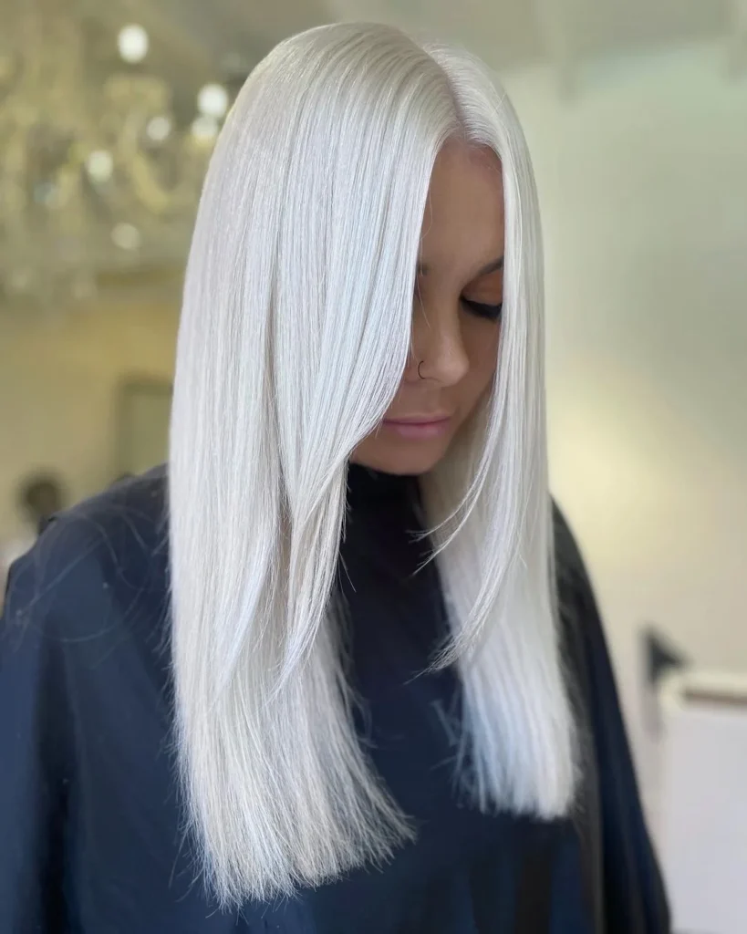 Weißes Platinblond