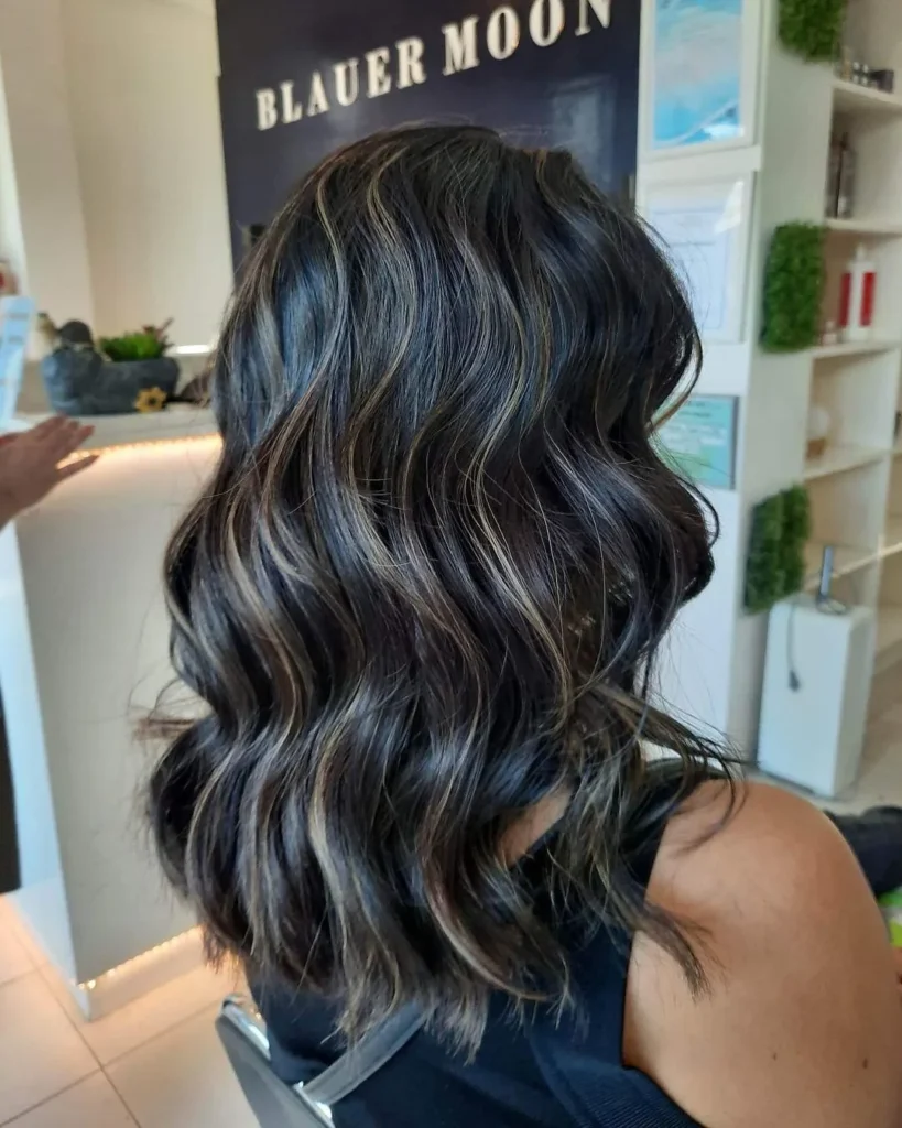 Subtile blonde Highlights