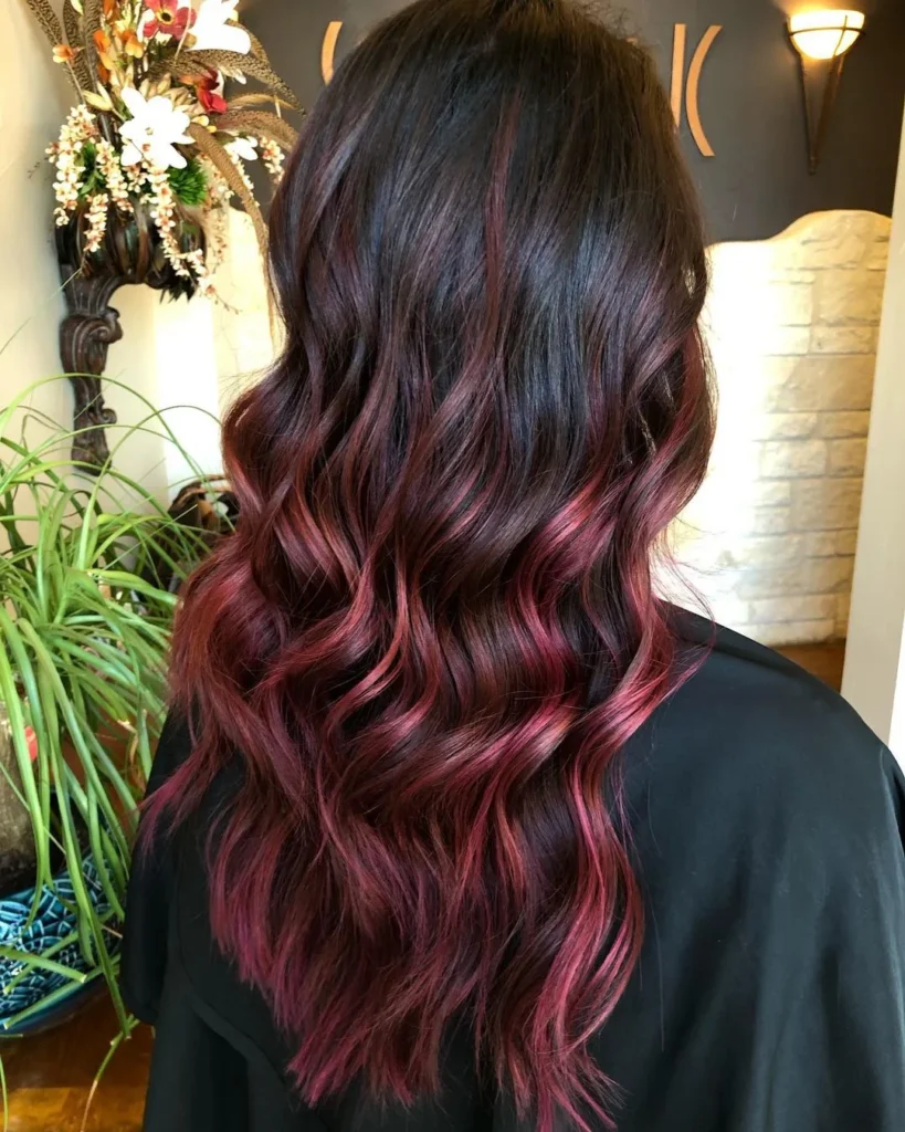 Rotwein-Balayage